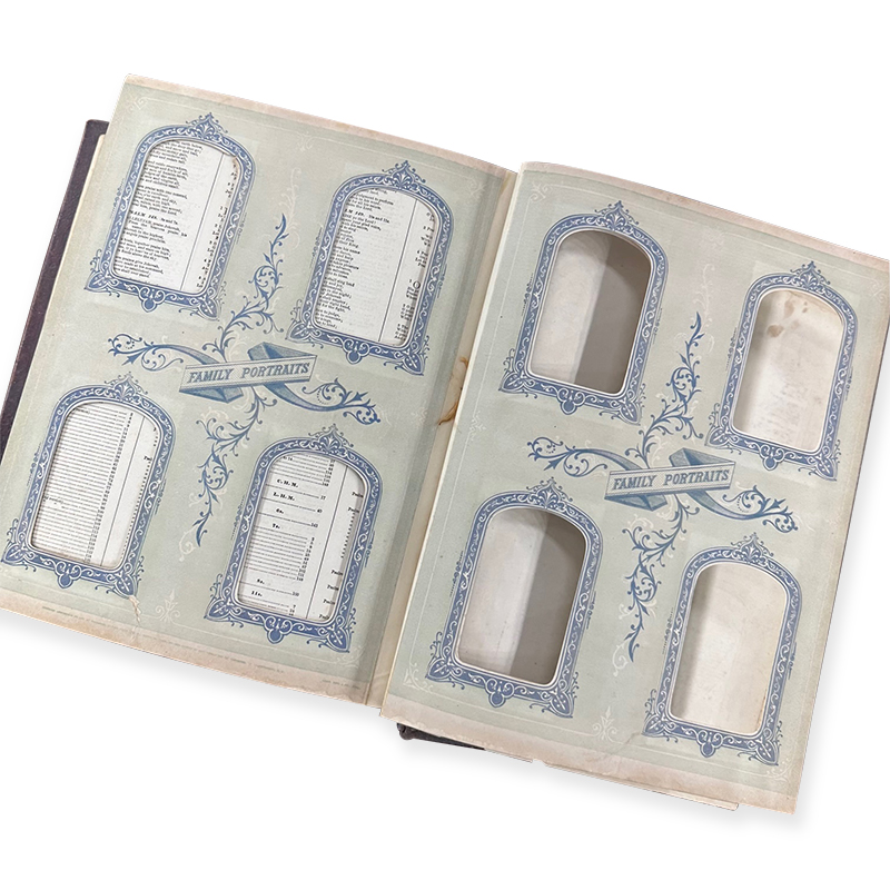 antique bible with compartments for your own family history