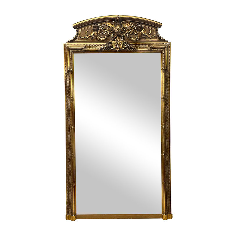Grand Antique French gilt mirror